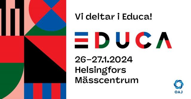 Vi deltar i Educa 26-27.1 i Helsingfors!