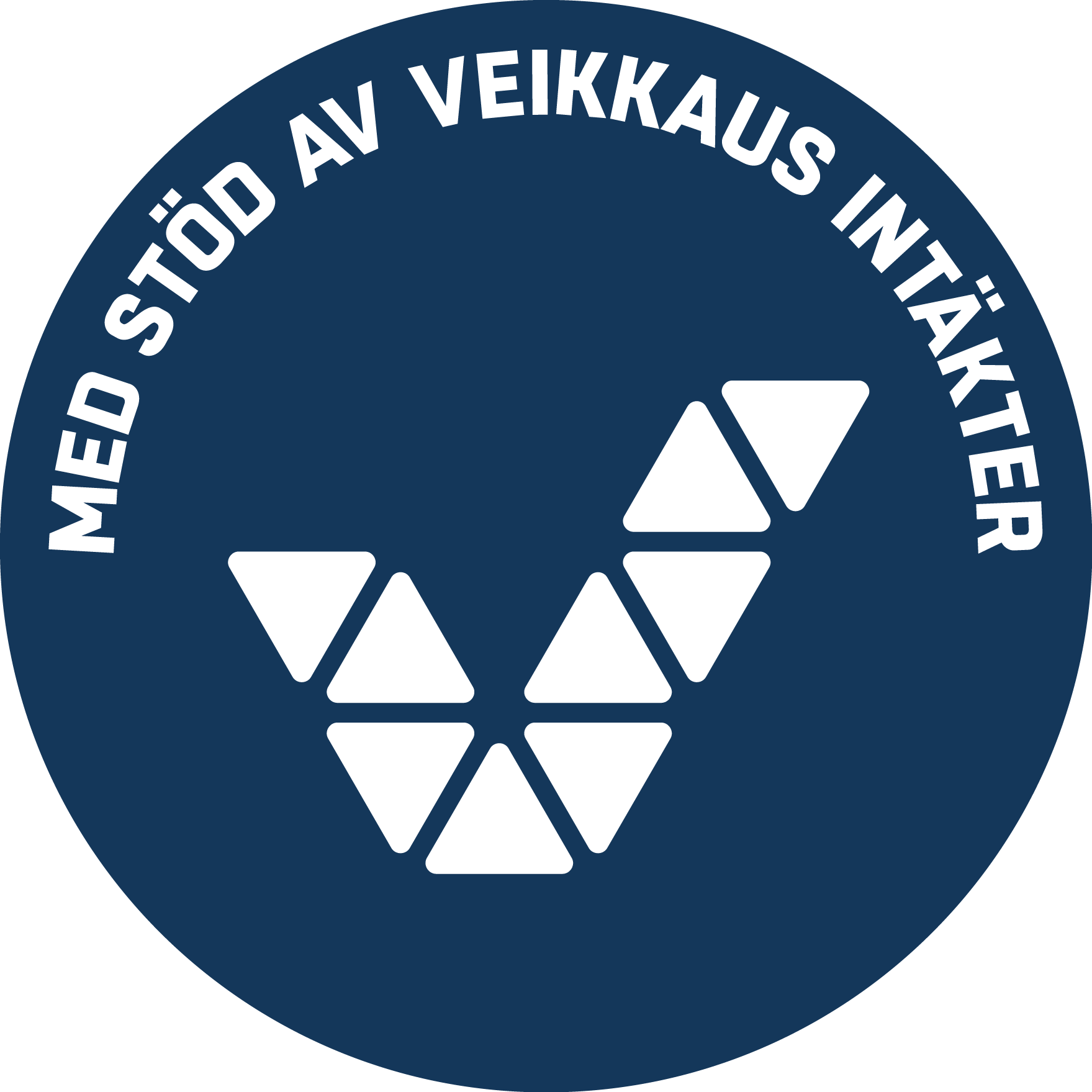Steas logotyp med texten Med stöd av Veikkaus intäkter.