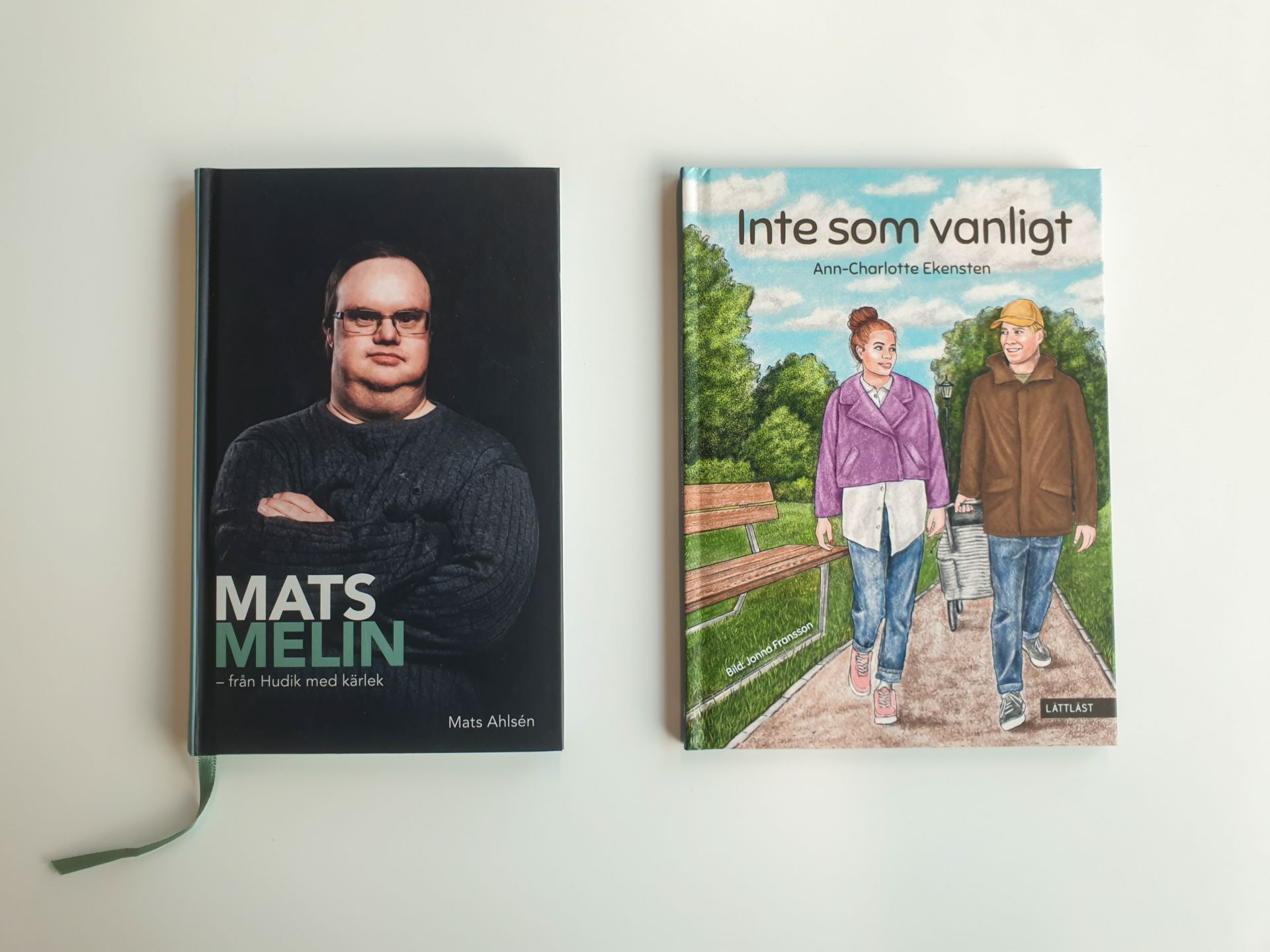 Böckerna Mats Melin och Inte som vanligt.