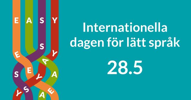 Internationlella dagen för lätt språk 28.5.